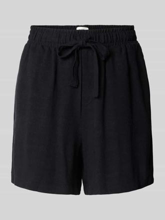 Object Regular Fit Bermudas mit Tunnelzug Modell SANNE in Black, Gr&ouml;&szlig;e 34