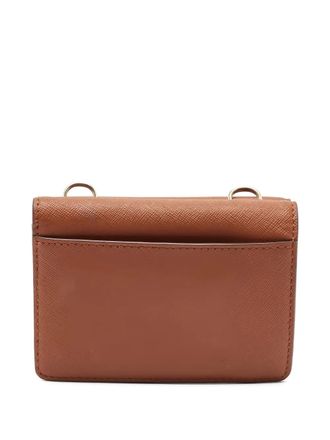 DKNY 2024 leather crossbody bag - women - Leather/Nylon - One Size - Brown