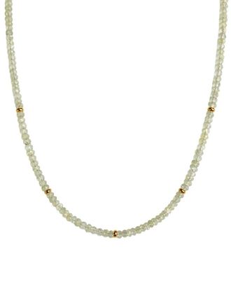 Jewelmak 14K Prehnite Necklace