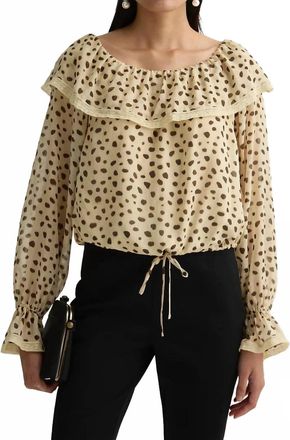 Poss&eacute; Priscilla Blouse In Animal