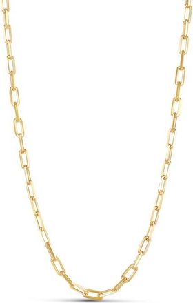 SHYMI Maggie Paper Clip Chain Necklace in Gold at Nordstrom, Size 16