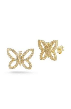 Glaze Jewelry 14K Gold Plated Silver Butterfly Stud Earrings at Nordstrom Rack