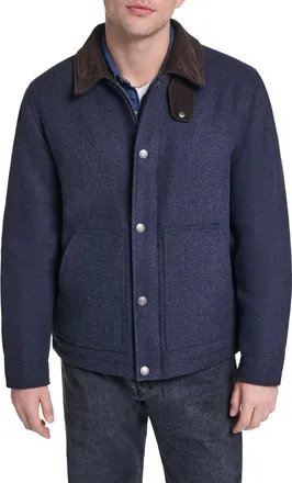 Levi's Corduroy Collar Barn Jacket in Navy at Nordstrom, Size Xx-Large