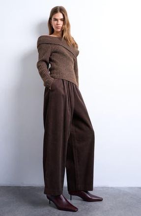 Topshop Cotton Corduroy Pants in Brown at Nordstrom Rack, Size 2 Us (Fits Like 0)