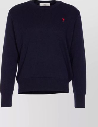 Ami merino wool crewneck sweater