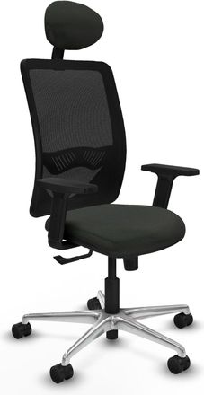 Piqueras y Crespo Sedia Piqueras Y Crespo Zulema Nero Alluminio Comfort