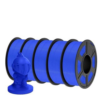 OEM Filamento Para Impresora 3d, Material De Seda, 1,75 Mm De Di&aacute;metro, Pla Azul, 5 Rollos