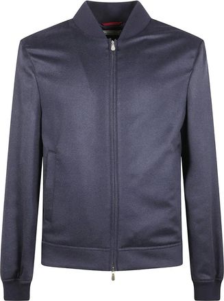 Brunello Cucinelli Bomber in cashmere - Blu