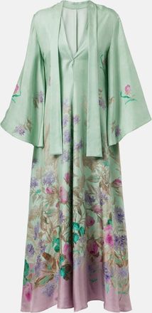 La DoubleJ Abito lungo Magnifico in twill di seta