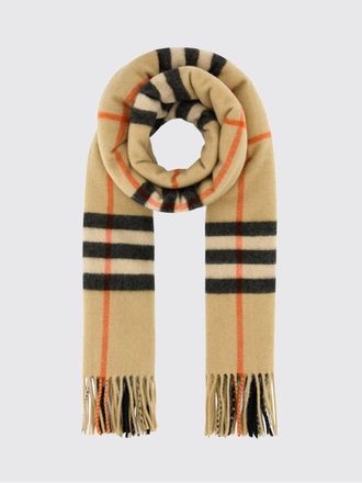 Burberry Iconic Check 100% Cashmere Fringed Scarf