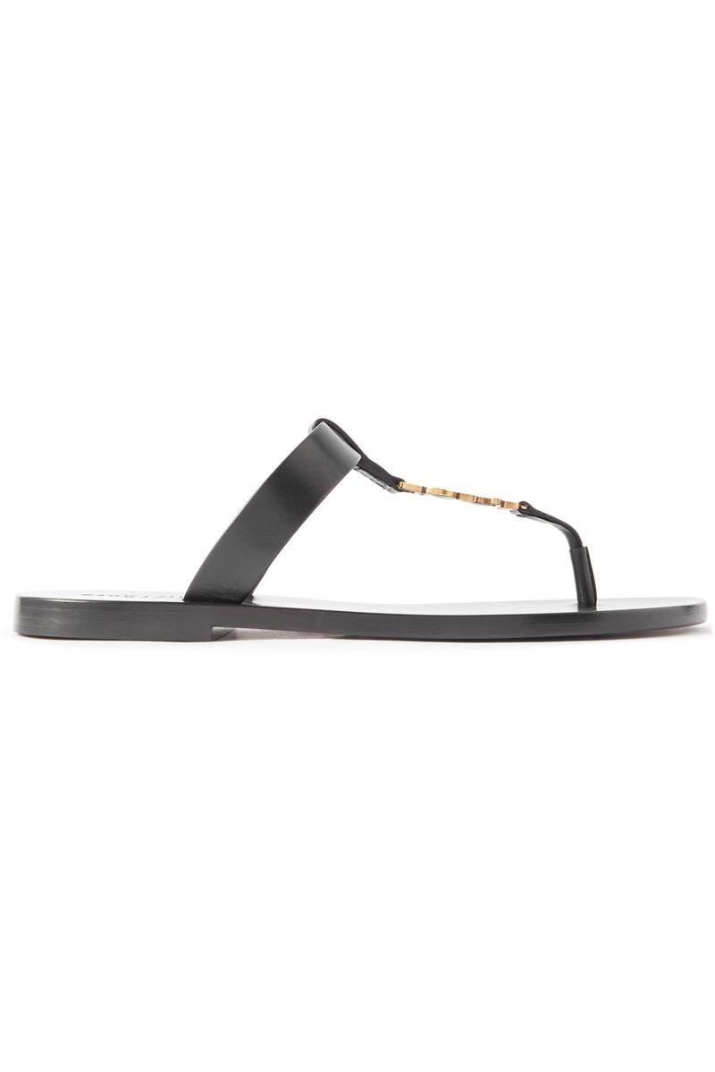 サンダル・ミュール SAINT LAURENT Black Satin Carlyle Slippers SAINT LAURENT Saint Laurent Women Black Satin Carlyle