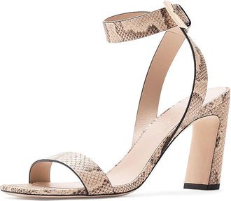 Stuart Weitzman Sai Sandals 85 Womens Sandals Adobe : 10 M, Leather