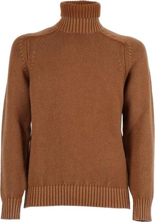 Circolo 1901 Turtlenecks, male, Brown, Size: M Maglia Collo a Martello