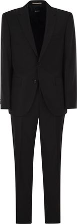 HUGO BOSS Anzug in normaler Passform aus Woll- und Elastanmischung