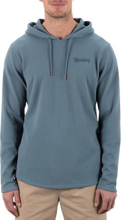 Hurley Fairfax Thermal Hoodie in Grey Teal at Nordstrom, Size Large