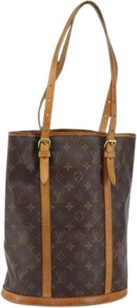 Louis Vuitton Pre-owned Bucket Bags, female, Brown, Size: ONE SIZE Pre-owned Vintage Canvas Bucket Bag