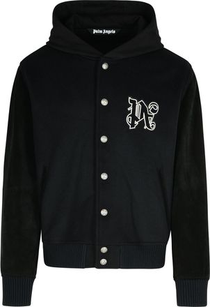 Palm Angels Virgin Wool Blend Bomber Jacket