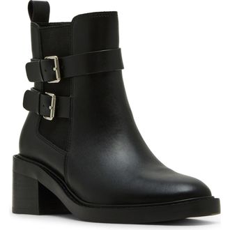 Blondo Lanessa Waterproof Bootie in Black Leather at Nordstrom Rack, Size 8.5