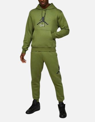 Nike Mens NIKE FD7545 Mens Tracksuits Baseline Pullover Hoodie Fleece Jogger Winter Sport - Green - Size: 36