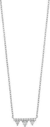 Bony Levy Prism Diamond Bar Pendant Necklace in 18K White Gold at Nordstrom Rack