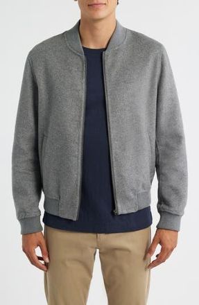 Robert Barakett Jake Felted Bomber Jacket in Light Grey at Nordstrom Rack, Size X-Large