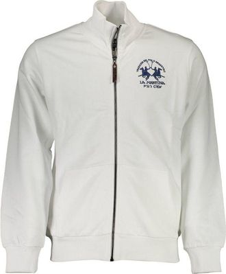 La Martina White Cotton Men Mens Sweatshirt