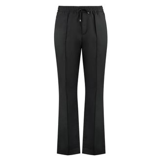 Valentino Garavani Wide Trousers, male, Black, L, Cotton Joggers