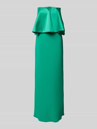 Rinascimento Rinascimento Slim Fit Maxikleid mit Satin-Besatz in Gruen, Gr&ouml;&szlig;e XL