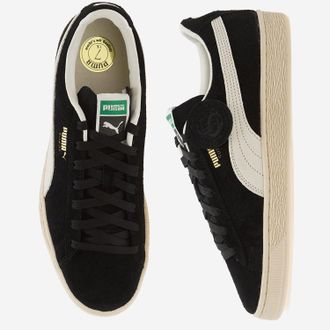 Puma Unisex Sneakers Charles Suede With Leather Details Black Trainers