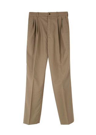 Saint Laurent Beige Tailored Trousers Size XS