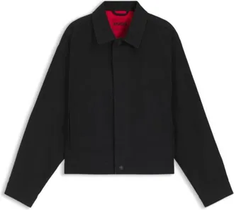 HUGO BOSS Black regular-fit jacket in Japanese denim