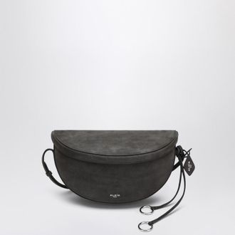 Alaia Anthracite Gray Nubuck East West Belt Bag