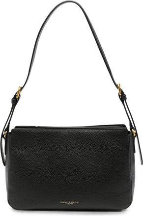 Gianni Chiarini Tassen, Dames, Zwart, ONE Size, Leer, Laura Leren Schoudertas