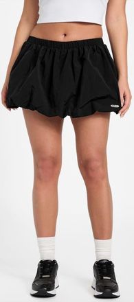 Guess Nina Balloon Hem Miniskort in Jet Black at Nordstrom, Size Medium