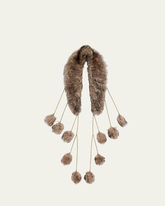 See By Chlo&eacute; The Treasure Tails Shearling Scarf