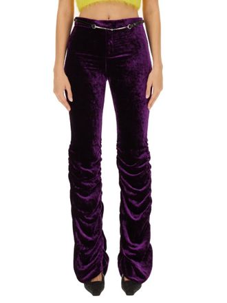 Gucci Purple Skinny Flat Front Pants