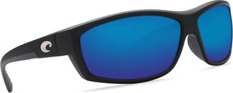Costa Mens Saltbreak Sunglasses In Black Frame Blue Mirror 580P