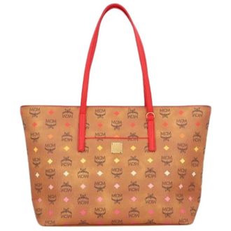 MCM Pre-owned Tote Bags, female, Brown, Size: ONE SIZE Pre-owned Tote Bag