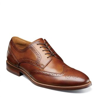 Florsheim Mens Rucci Wingtip Oxford Shoes In Cognac
