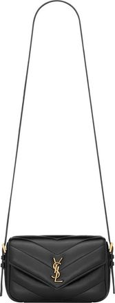 Saint Laurent Loulou Toy Crossbody - Dames - Tassen - Zwart - Maat: ONE Size Katoen