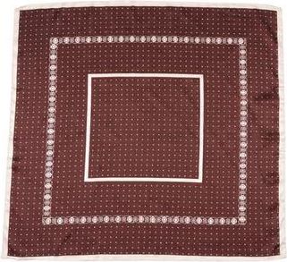 MARCUS ADLER Geometric Print Satin Scarf in Brown at Nordstrom Rack