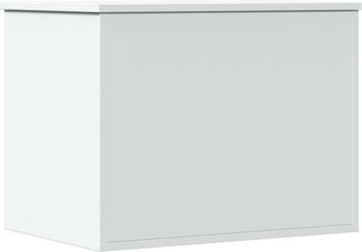 vidaXL Caja De Almacenaje Madera De Ingenier&iacute;a Blanca 60x42x46 Cm Vidaxl