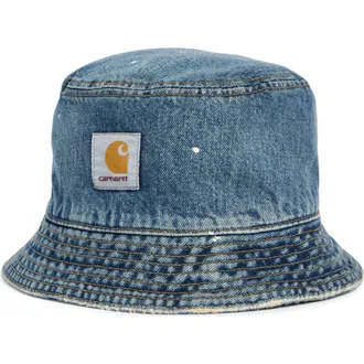 Carhartt Work in Progress Belmar Cotton Denim Bucket Hat in Blue at Nordstrom, Size Small/medium