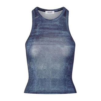 Liu Jo Dames, Tops, Blauw, Maat: M Denim