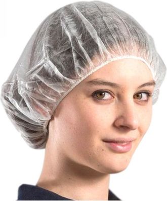 Trade Shop Trade Shop - 100 Auriculares Tnt Desechables Para El Cabello Con Auriculares Transpirables El&aacute;sticos Blancos