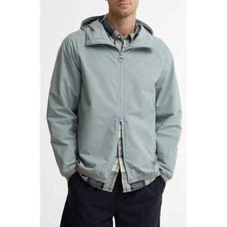 Barbour Stoneport Showerproof Hooded Jacket in Dusty Slate at Nordstrom, Size Xx-Large