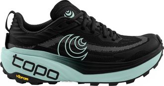 Topo Athletic Womens Vista Trail Running Shoes In Black/mint