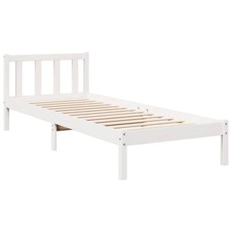 Berkfield Home Decorative Extra Long Bed Frame without Mattress White 100x210 cm