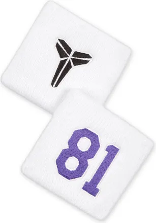 Nike Kobe Bryant Nike Unisex Dri-FIT Wristbands (2-Pack) in White | N1015886-115