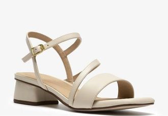 Clarks Womens Clarks Serina35 Strap in Cream leather - Size: 4/D